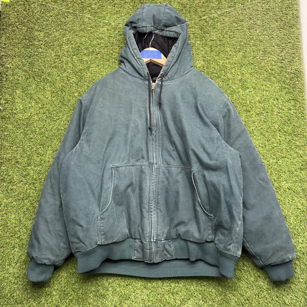 Cabelas Jacket Mens 2XLT Tall Roughneck Quilted Lined Insulated Canvaswear